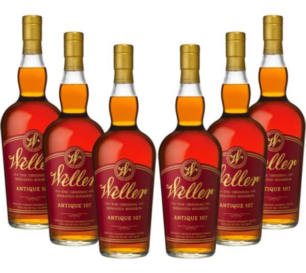 W.L. Weller Antique 107 Wheated Bourbon Whiskey 6 Pack